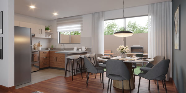 Comedor-Cocina-Condamine casas-de-venta-en-quito