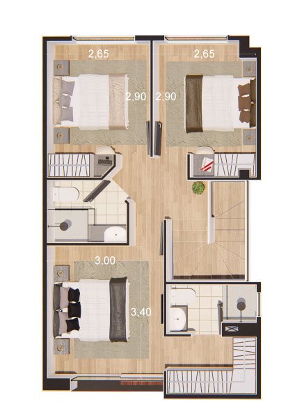 Tipo-B-P2 Planta Alta Tipo B